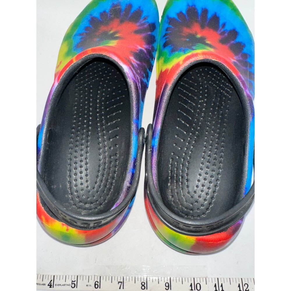 Crocs Tie-Dye Mens 14 Classic Bistro Clog Slip-On Shoes Multicolor - Picture 10 of 10